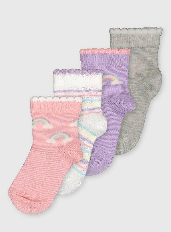 buy-pastel-rainbow-socks-4-pack-12-24-months-socks-and-tights-argos